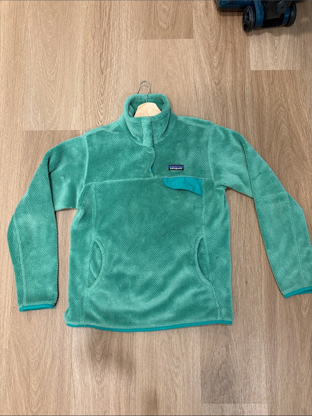 Patagonia Re-Tool Women's Teal Fleece Pullover